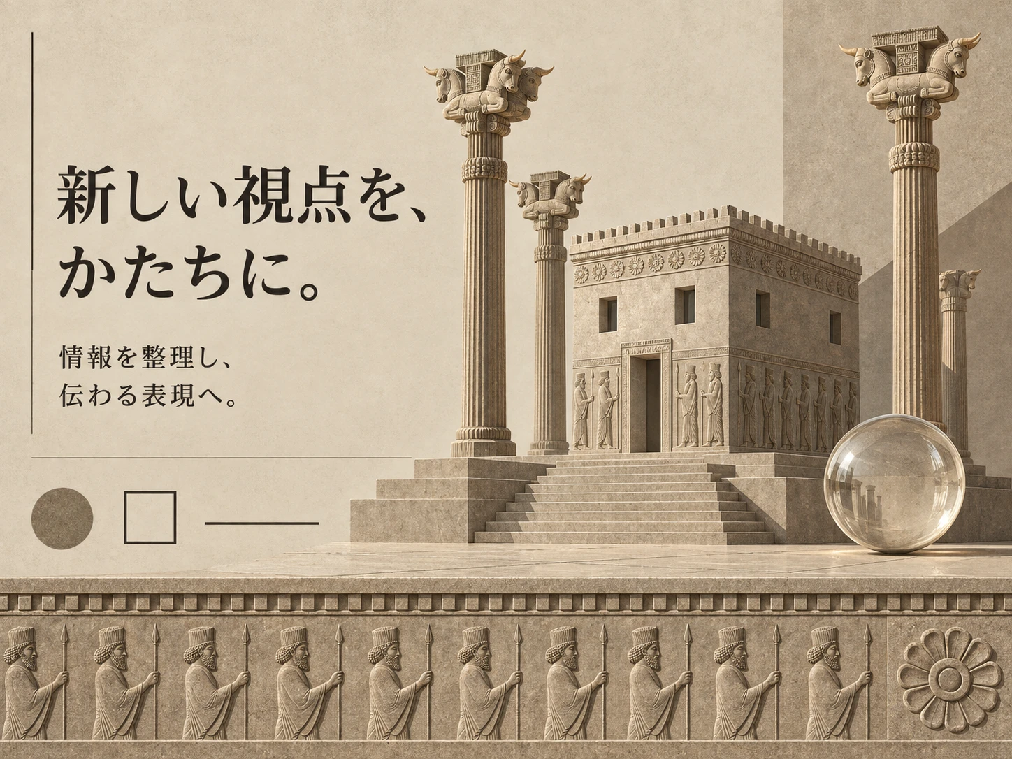 アケメネス朝ペルシア建築のスタイル見本