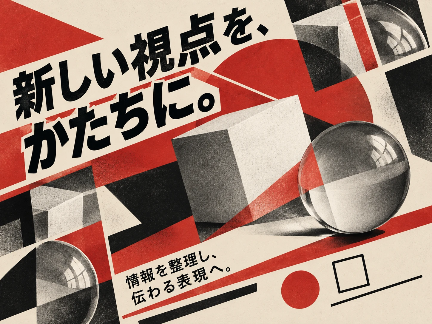 構成主義グラフィックのスタイル見本
