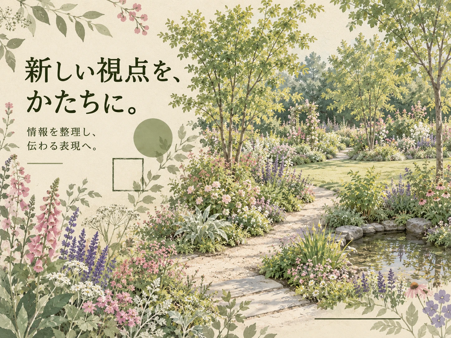 コテージ・ガーデンのスタイル見本