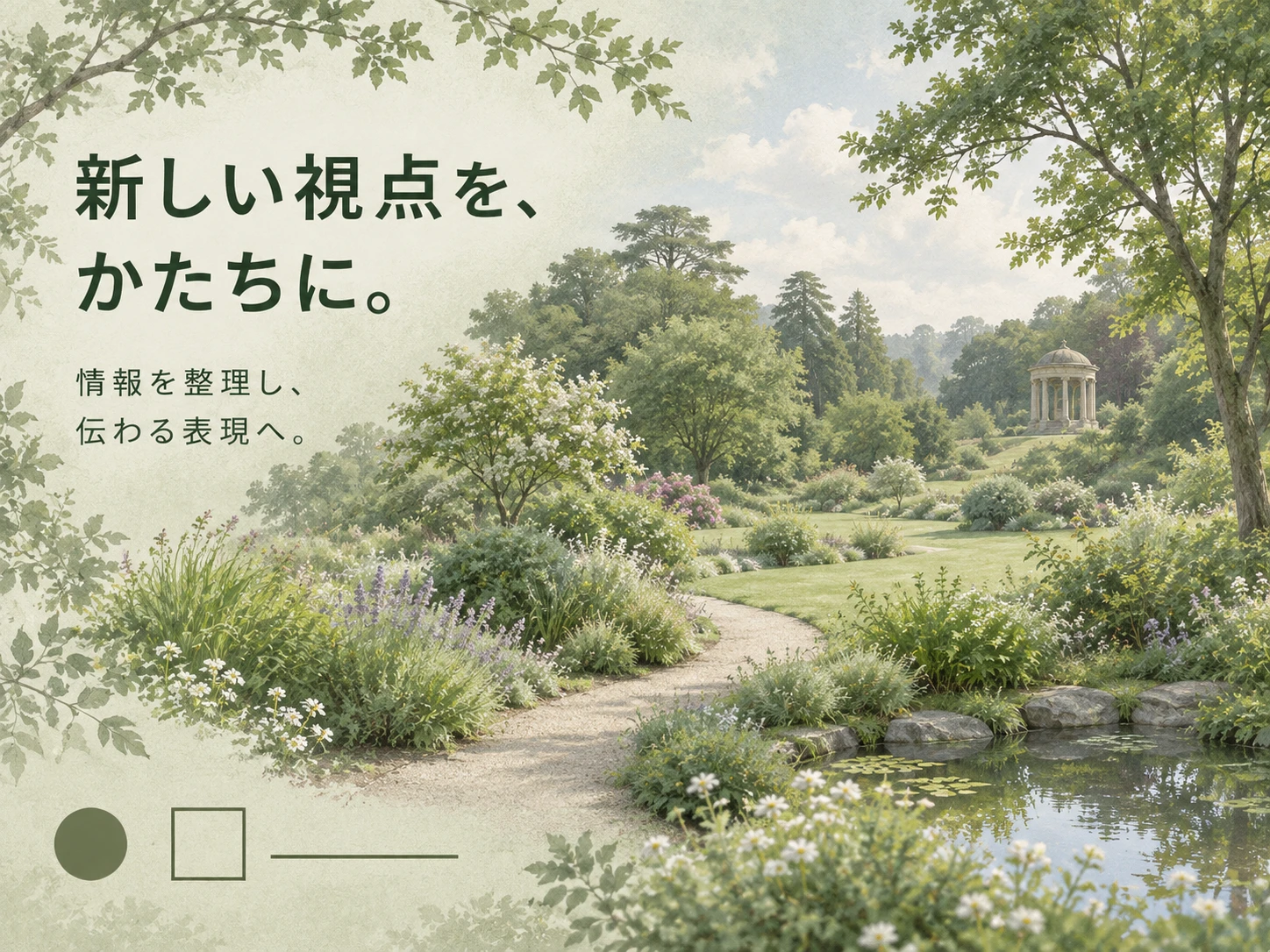 イングリッシュ・ランドスケープ・ガーデンのスタイル見本