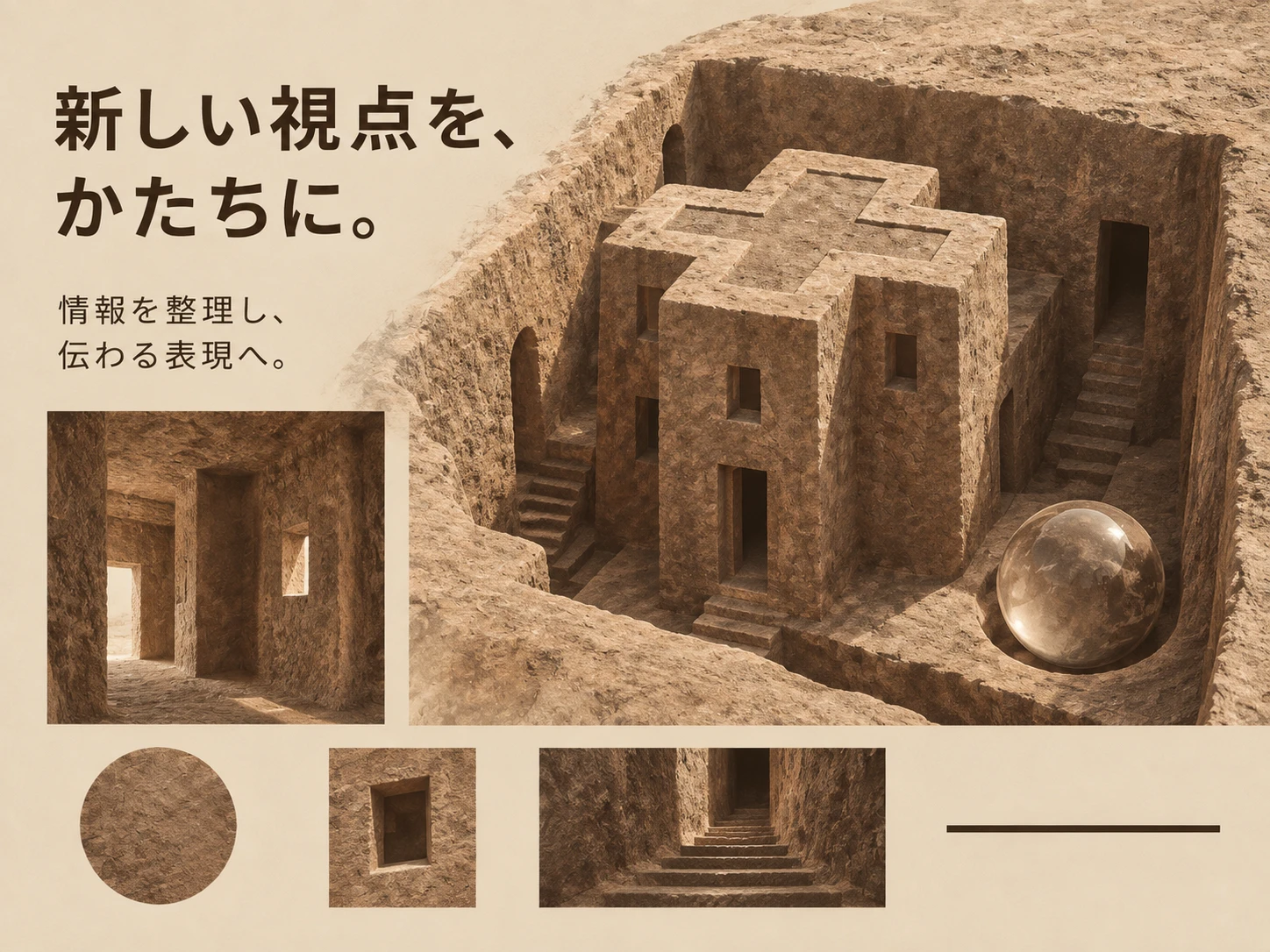 エチオピア岩窟教会建築のスタイル見本