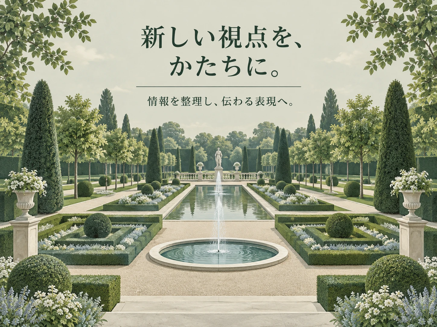 フランス式整形庭園のスタイル見本
