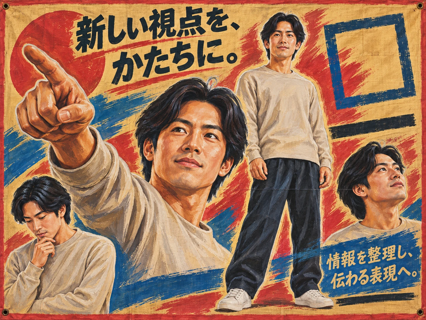 ガーナ手描き映画ポスターのスタイル見本
