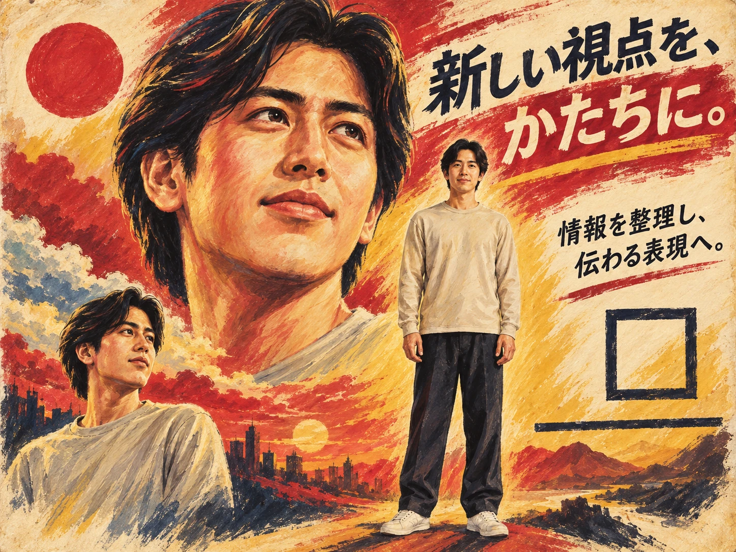 ボリウッド手描き映画ポスターのスタイル見本