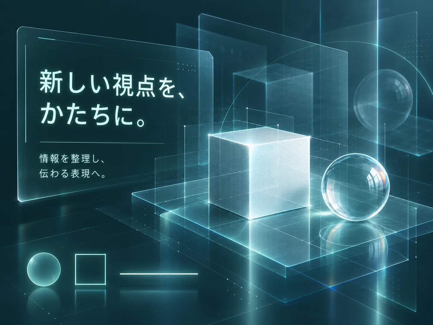 ホログラム風UIのスタイル見本