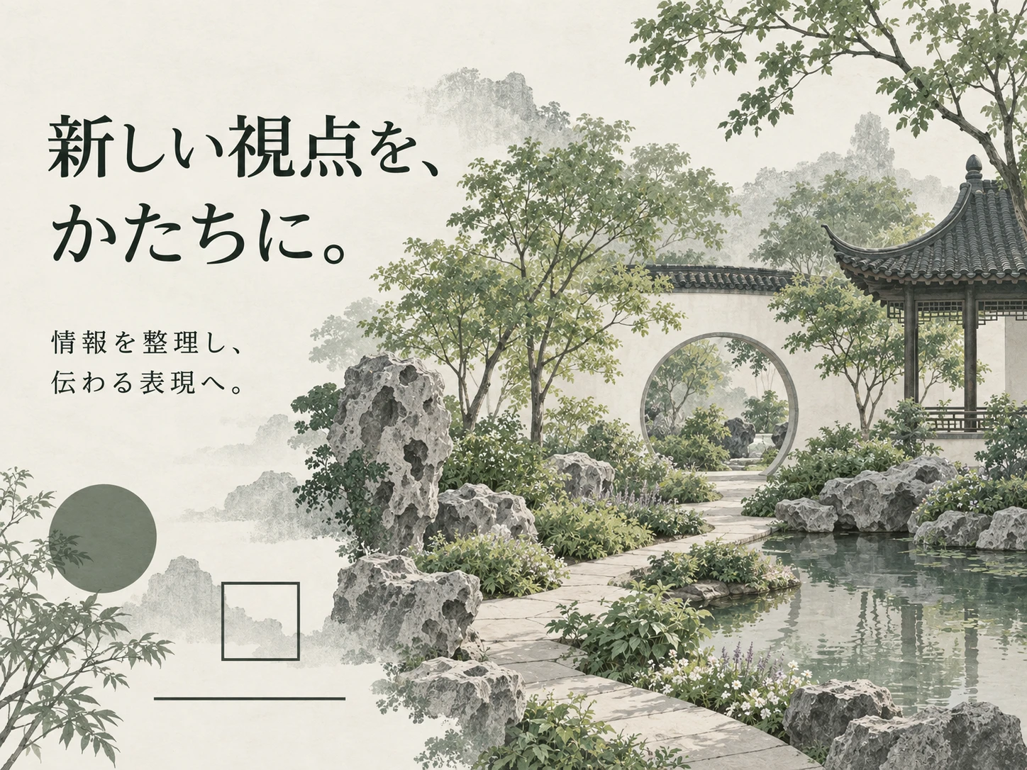 江南庭園様式のスタイル見本