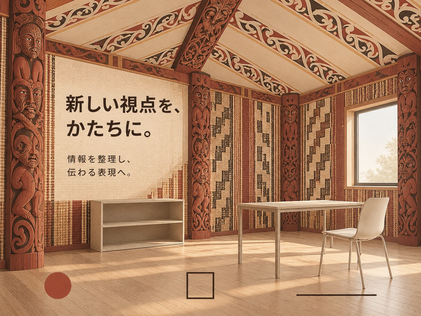 マオリの彫刻集会所のスタイル見本