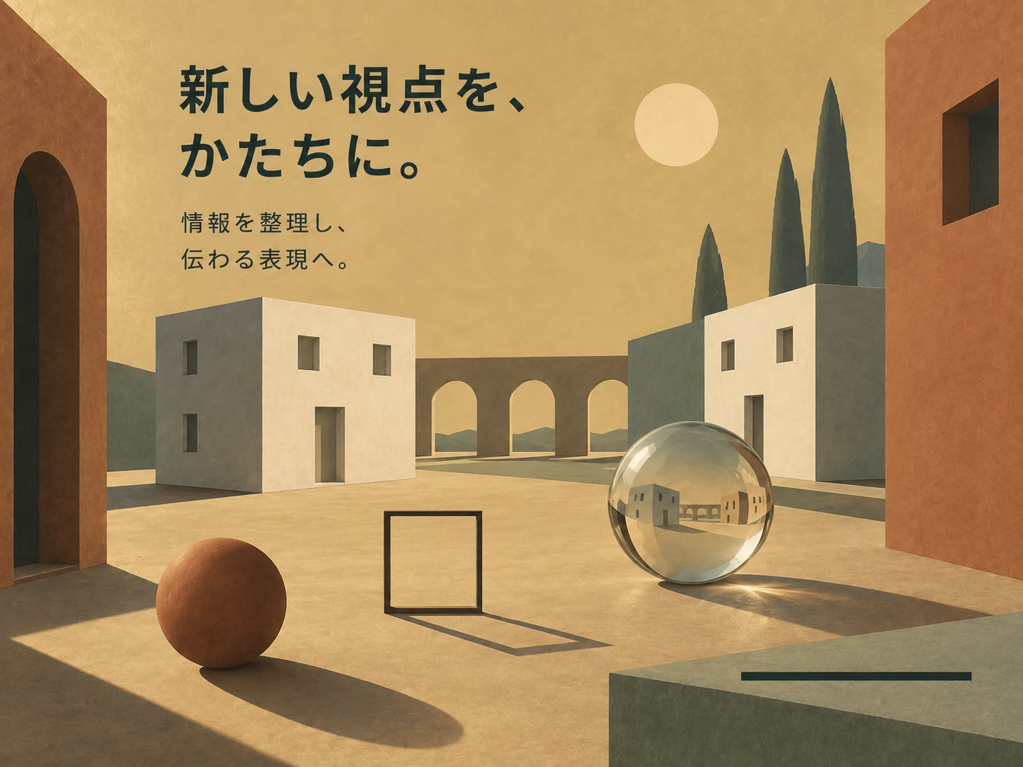 形而上絵画のスタイル見本