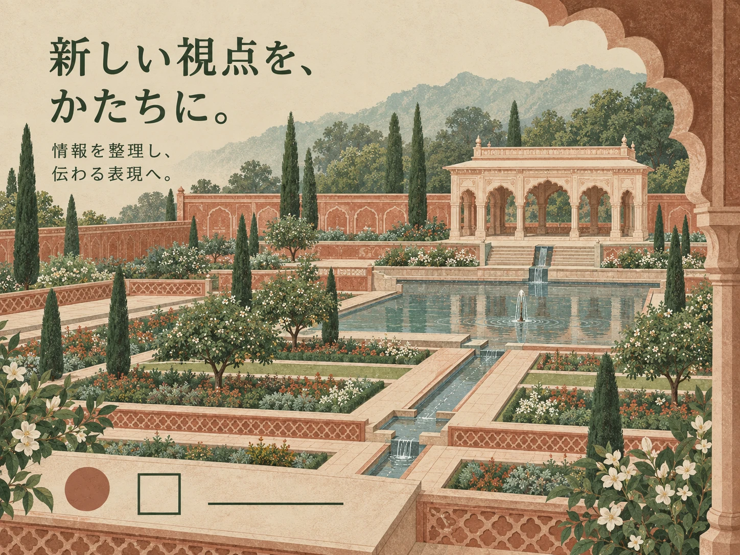ムガル庭園のスタイル見本