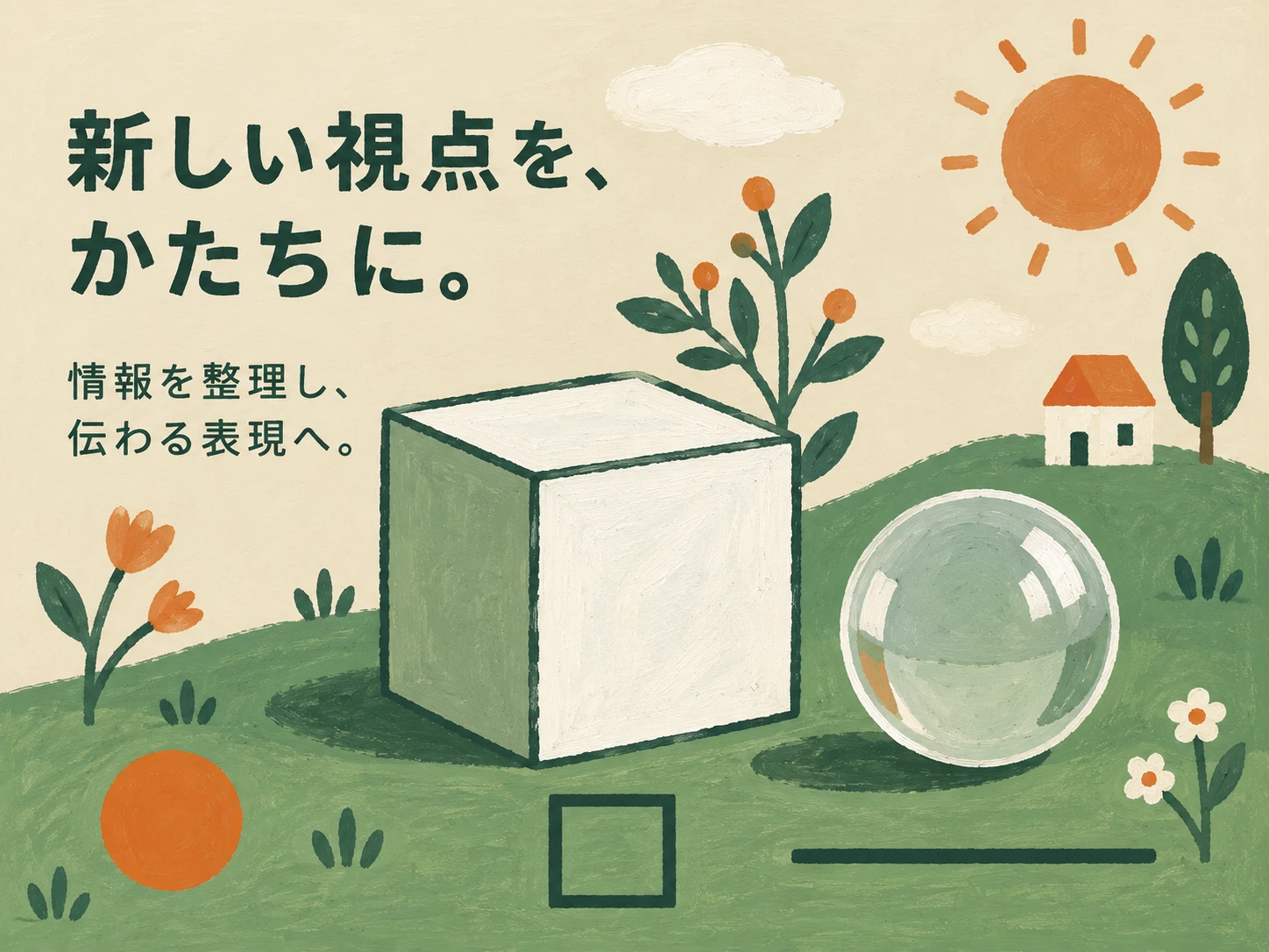 ナイーブ・アート由来の表現のスタイル見本