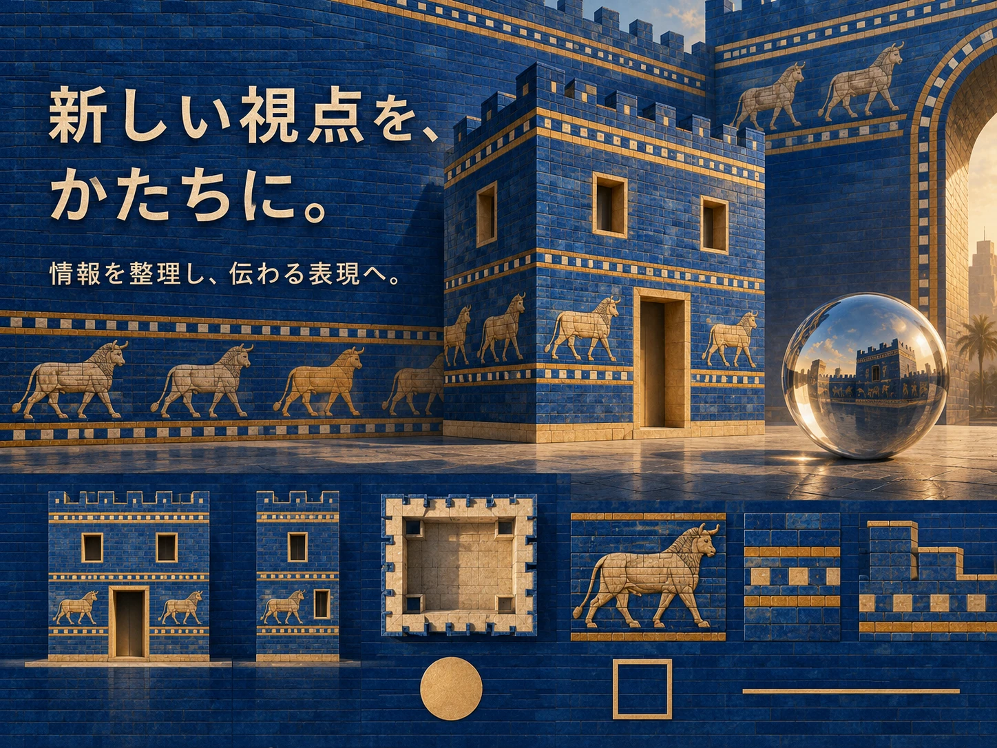 新バビロニア建築のスタイル見本