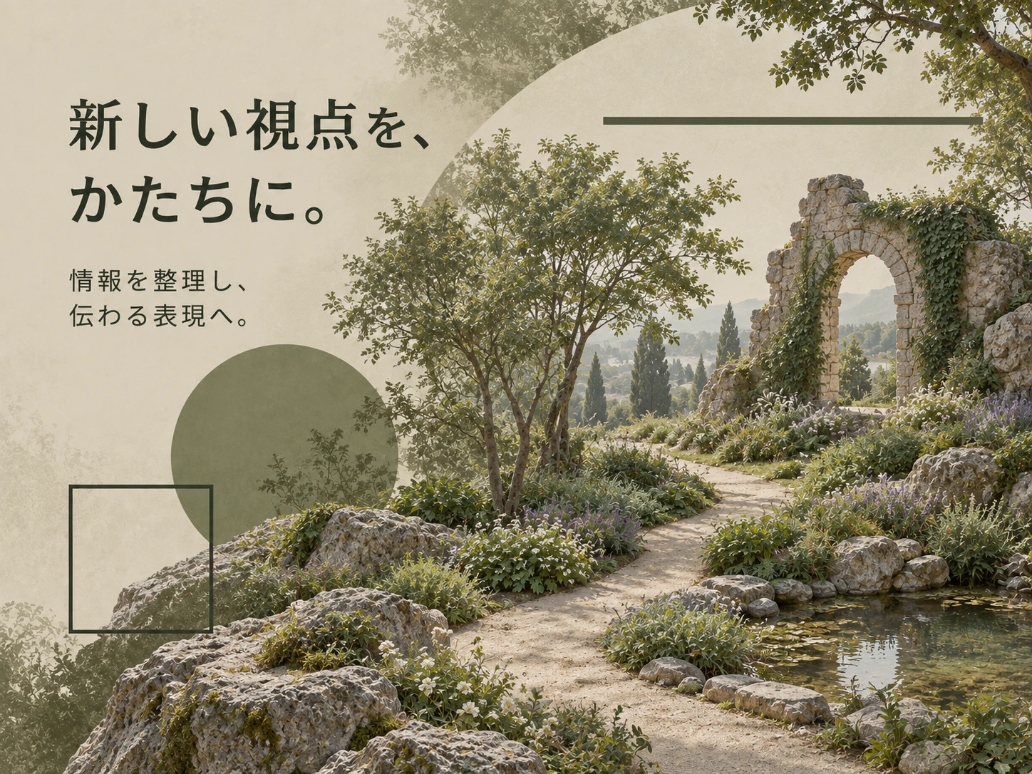 ピクチャレスク庭園のスタイル見本