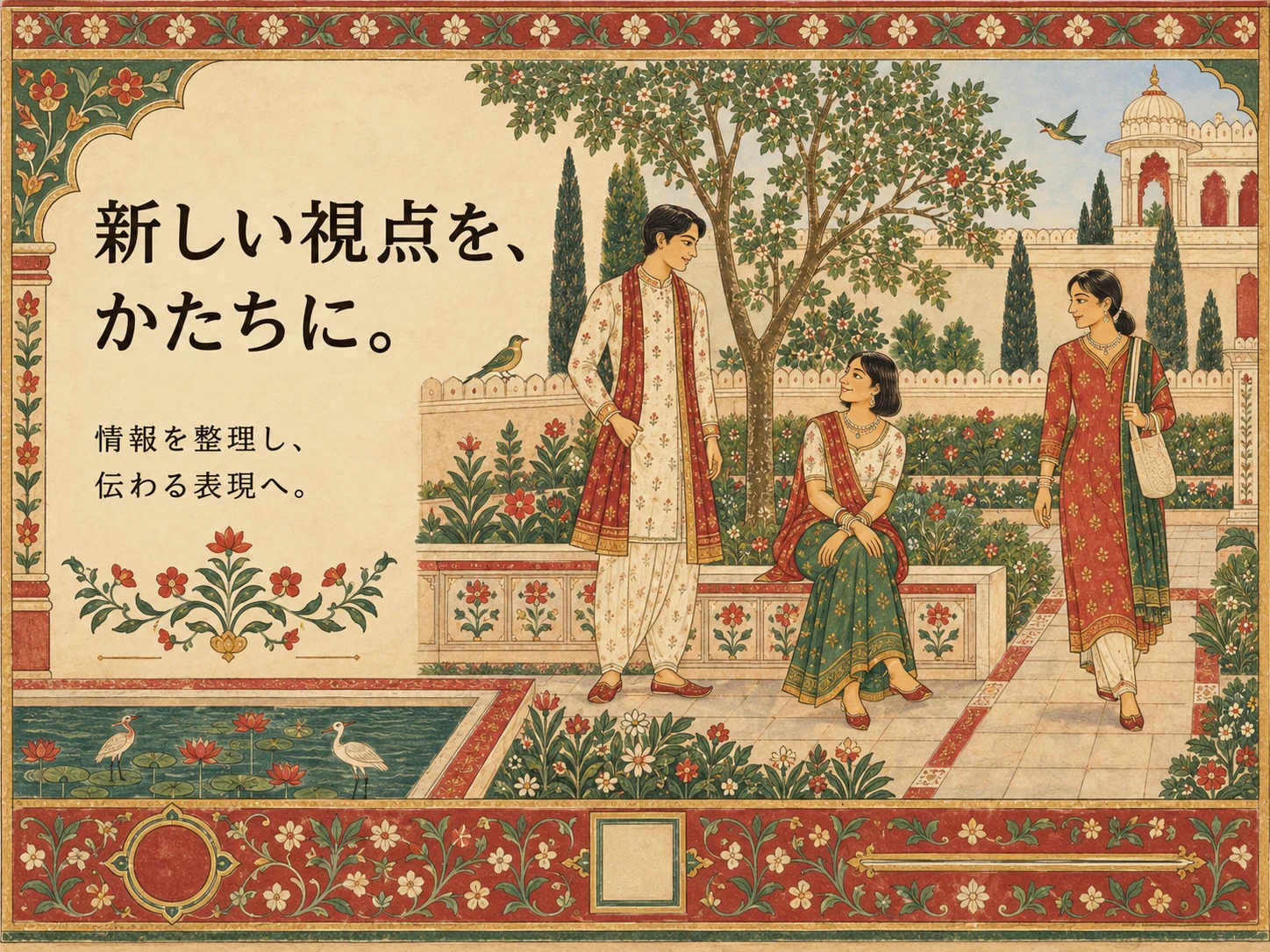 ラージャスターン細密画のスタイル見本