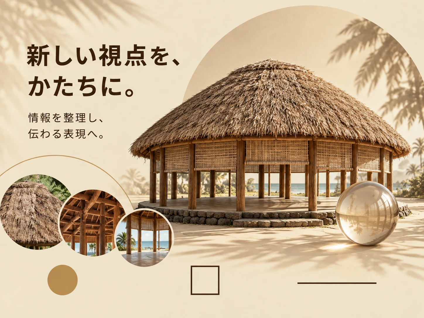 サモアのファレのスタイル見本