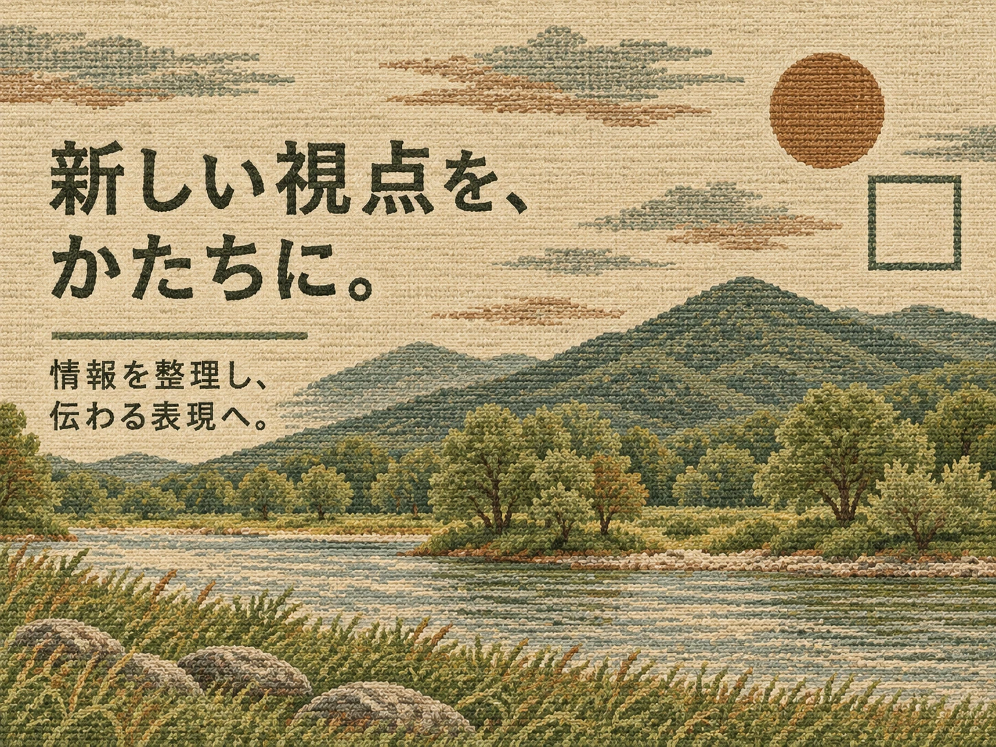 タペストリー織のスタイル見本