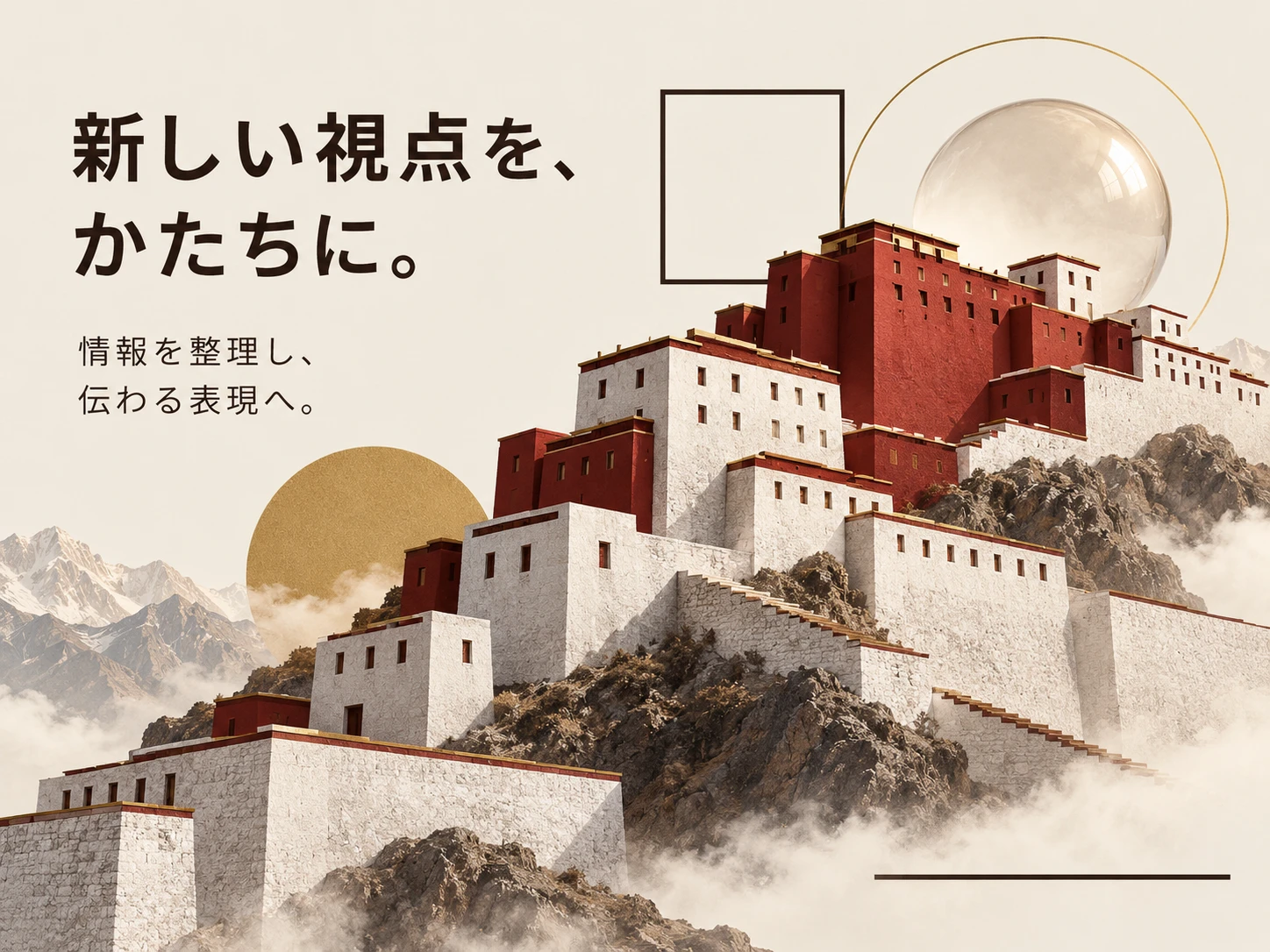 チベット建築(ポタラ宮)のスタイル見本