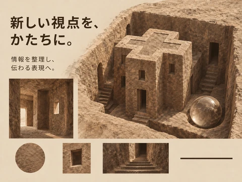 エチオピア岩窟教会建築のスタイル見本