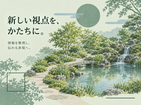 日本の池泉庭園のスタイル見本